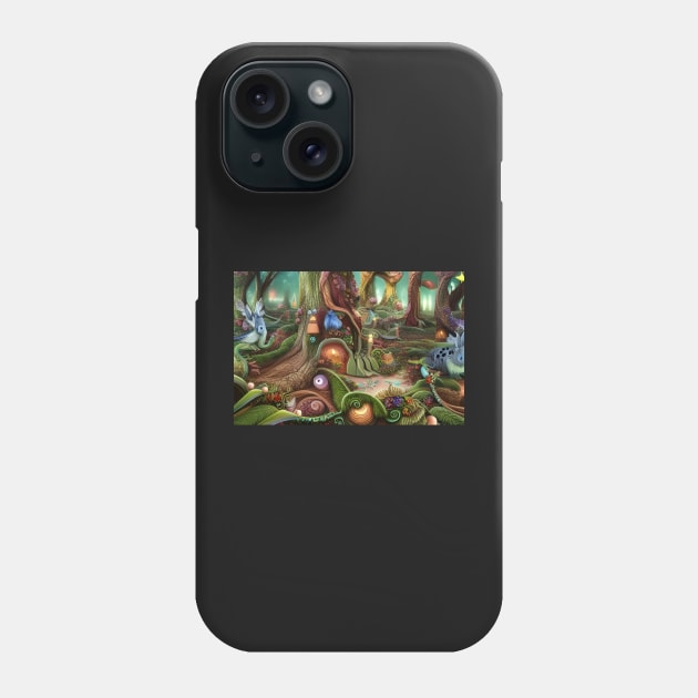 Surreal magic forest Phone Case by FineArtworld7
