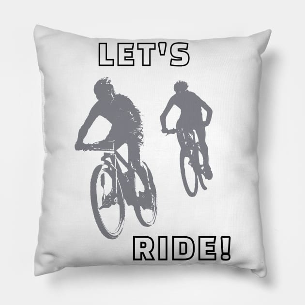 Let's Ride Pillow by DiscoverNow