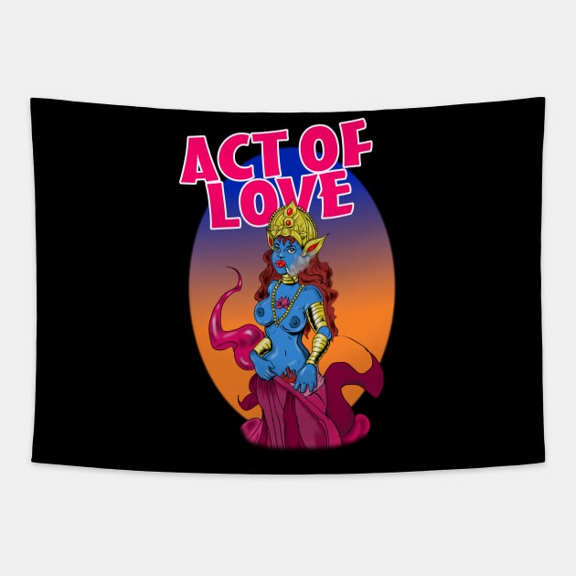 Act of Love and Defiance Tapestry by silentrob668