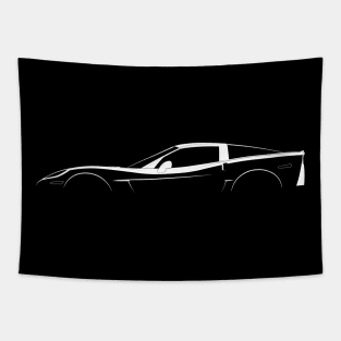 Chevrolet Corvette Z06 (C6) Silhouette Tapestry