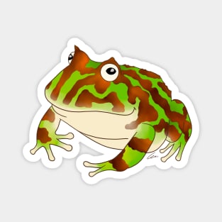 Green “Normal” Pacman Frog Magnet