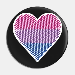 Bisexual - Lgbt Pride Heart Pin