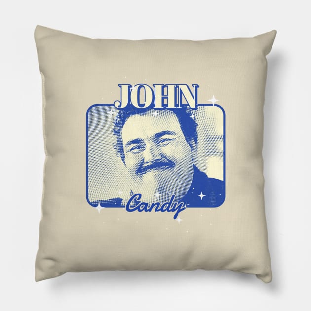 John Candy - vintage retro fun Pillow by HANASUISI