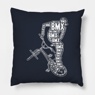 BMX  Bmxer  Retro Freestyle Bmx Pillow