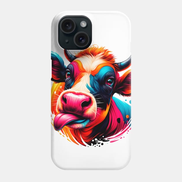 Funny Cow Phone Case by AtypicalWorld