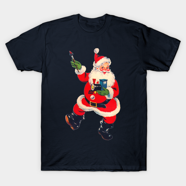 Retro Santa - Christmas - T-Shirt