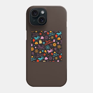 Colorful christmas pattern Phone Case