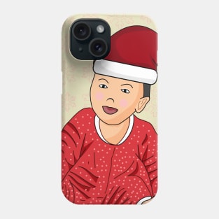 Cute baby wearing Santa claus clothes Phone Case