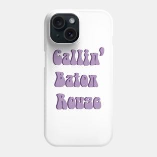 Callin' Baton Rouge Purple Retro Phone Case