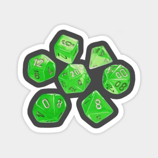 Acid green dice Magnet