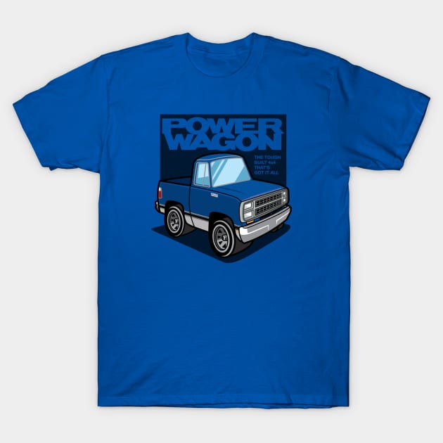 Impact Blue - Power Wagon (1980 - White-Based) - Power Wagon - T-Shirt