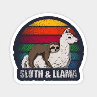 Llama and sloth Magnet