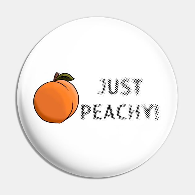 Just Peachy Pin by Art by Eric William.s