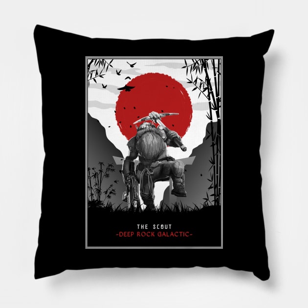 Scouts japan minimalist Pillow by NekerArt