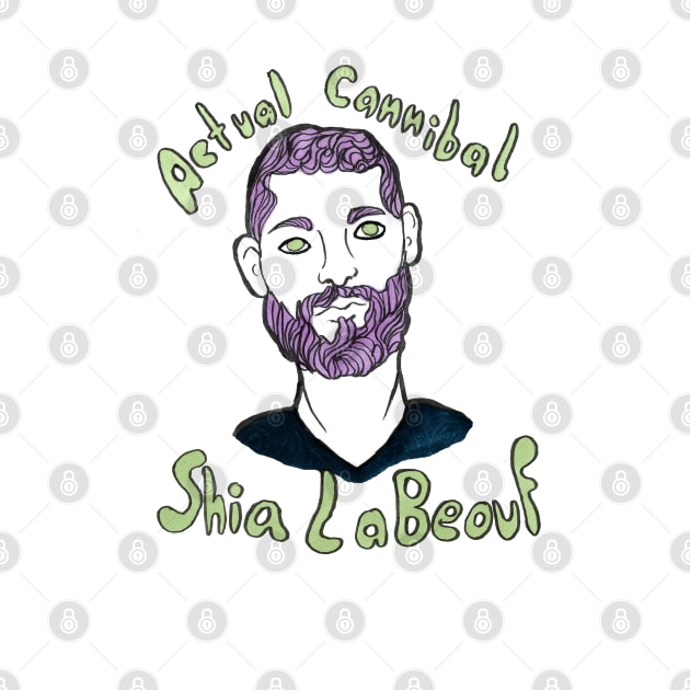 Actual Cannibal Shia LaBeouf by jazmynmoon