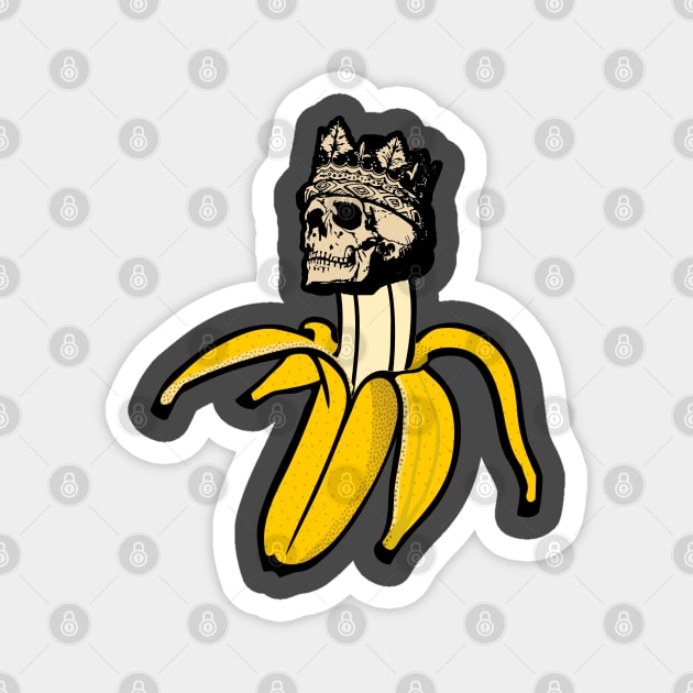 Banana Death Peeled Back Magnet by ninjainatux