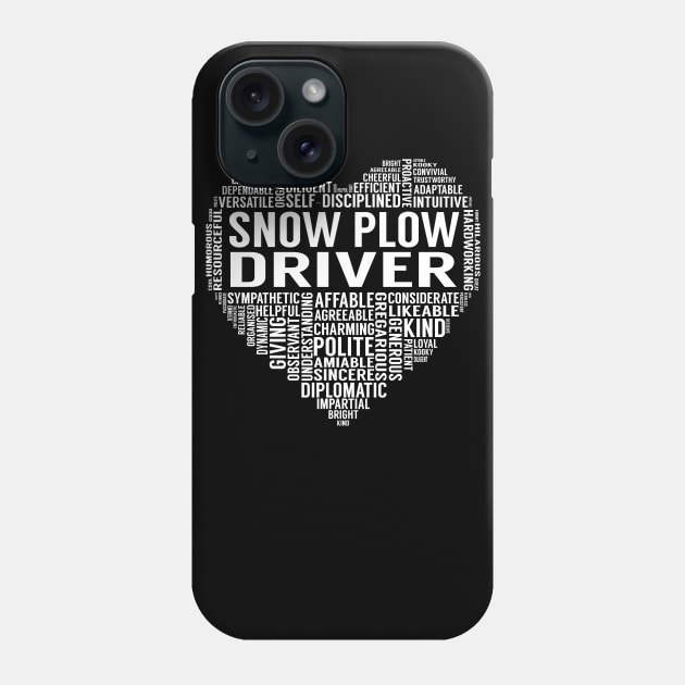 Snow Plow Driver Heart Phone Case by LotusTee