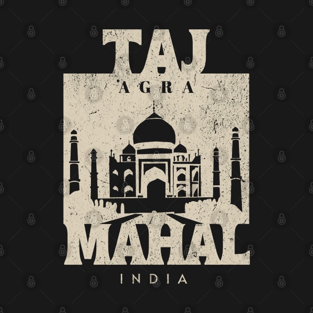 Taj Mahal - Agra India Vintage by Issho Ni