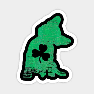 French Bulldog Shamrock St Patricks Day Frenchie Dog Lover Magnet