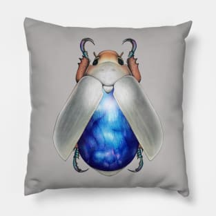 Blue Labradorite Beetle Pillow