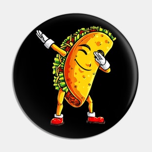 Dabbing Taco Cinco de Mayo Tacos Pin