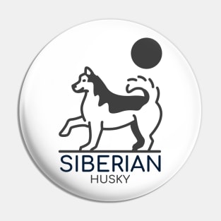 Siberian Husky / Husky Design / Dog lover / Husky Owner Gift Pin