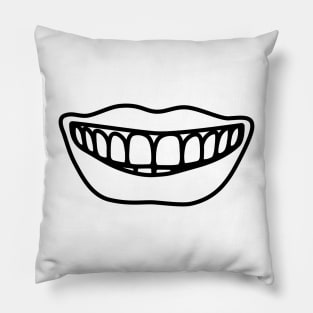 smiling lips Pillow