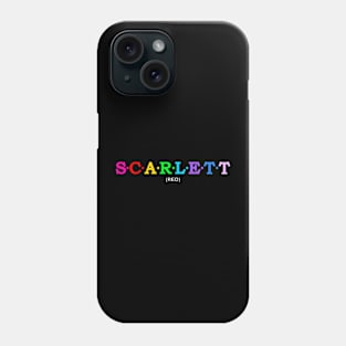 Scarlett -Red. Phone Case