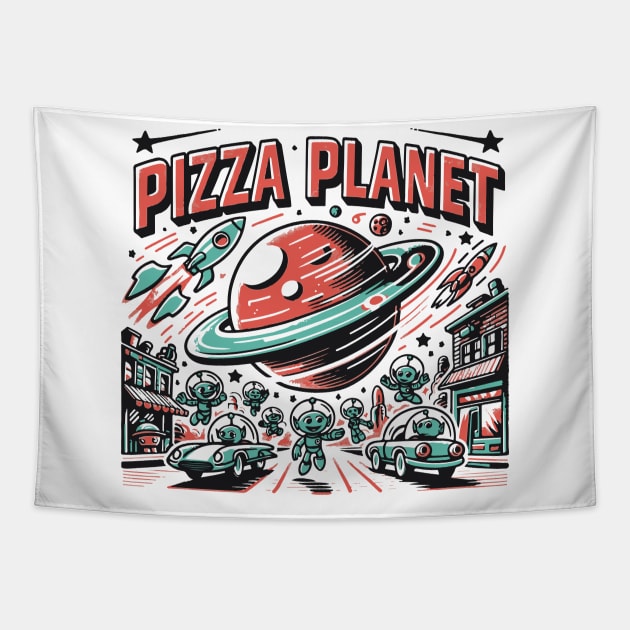 Pizza Planet Tribute - Fan Movie Theater Pizza Planet Movie Tribute - Pizza Planet best Tribute and Designs Piza Pitza Pitsa Planet Tribute - Pizza Lover Pizza Slice - Pizza and Chill Tapestry by TributeDesigns