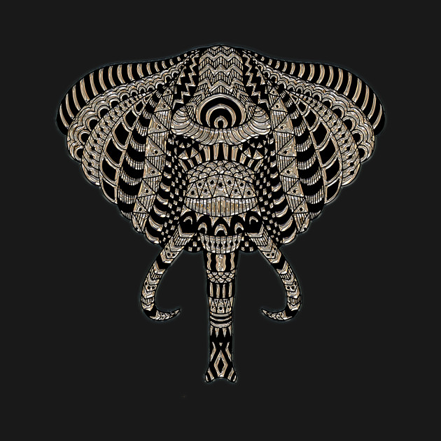 Elephant zentangle - Elephant - Long Sleeve T-Shirt | TeePublic