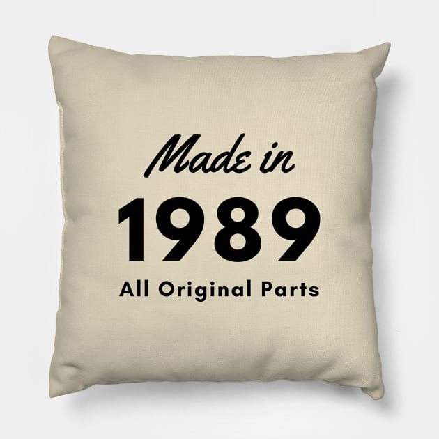 Made in 1989 Pillow by monkeyflip