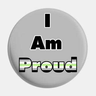 I am proud (Agender) Pin