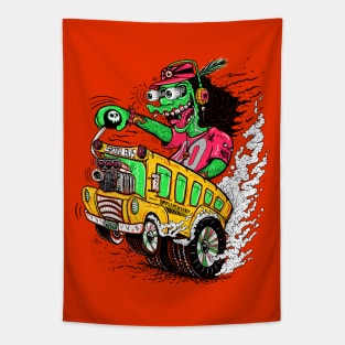 BANZAI SHORT BUS Tapestry