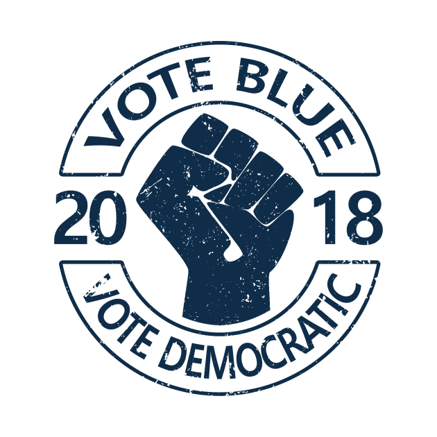 Vote Blue Vote Democrat by SeattleDesignCompany