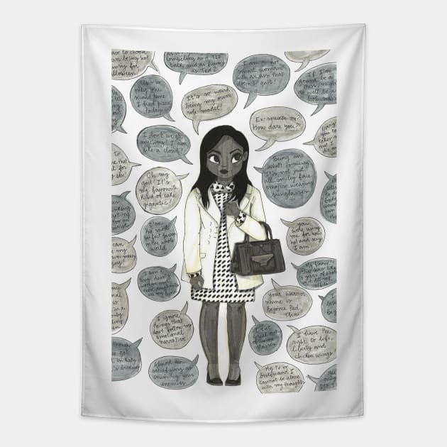 The Mindy Project - Mindy Lahiri Quotes Tapestry by conshnobre