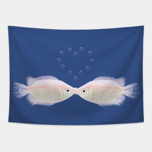 Kissing Fish Tapestry