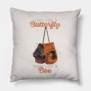 Float like a butterfly, sting like a bee! Pillow