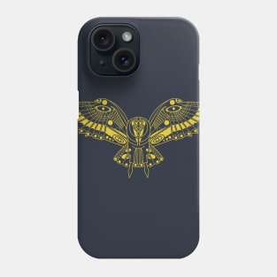 Detailed Golden Owl Phone Case