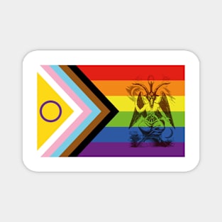 New Progress Pride Flag PLUS Satan Magnet