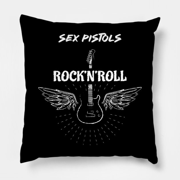 Rock Guitar Wings Sex Pis Pillow by gagalkaya