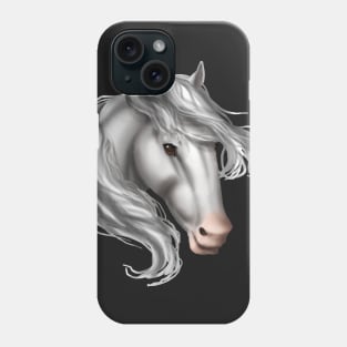 Horse Head - White Pink Nose Phone Case