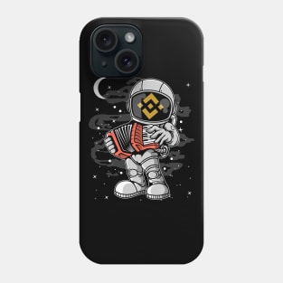 Astronaut Accordion Binance BNB Coin To The Moon Crypto Token Cryptocurrency Blockchain Wallet Birthday Gift For Men Women Kids Phone Case