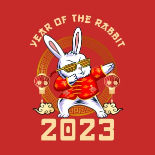 Dabbing Rabbit Year of the Rabbit 2023 Chinese New Year 2023 T-Shirt