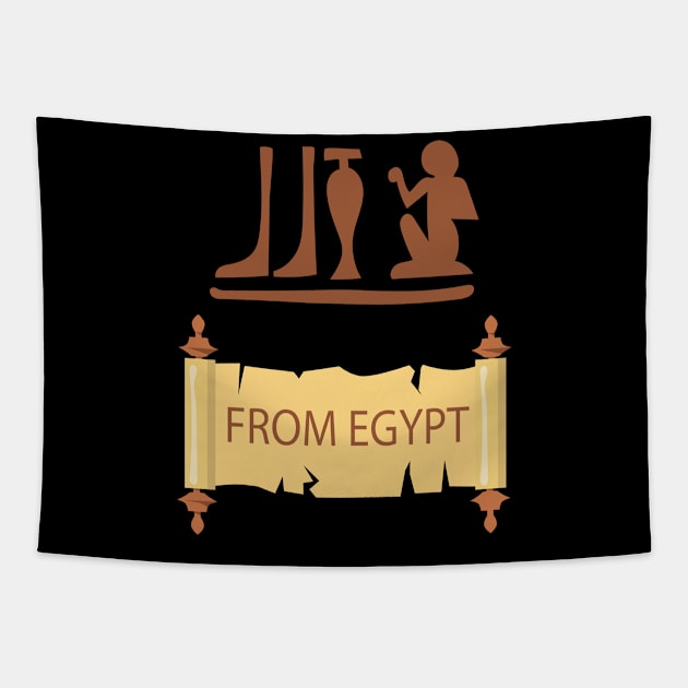 Pharaonic from Egypt Tapestry by Marioma