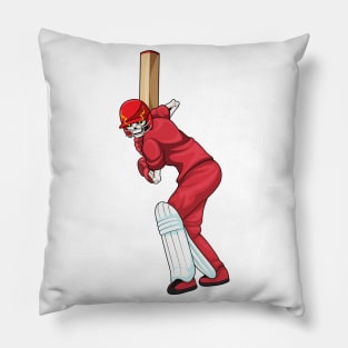 Skeleton Cricket Cricket bat Pillow