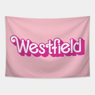 Town of Westfield New Jersey Doll Lettering Tapestry