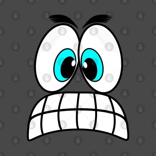 Angry Funny Face Cartoon Emoji by AllFunnyFaces