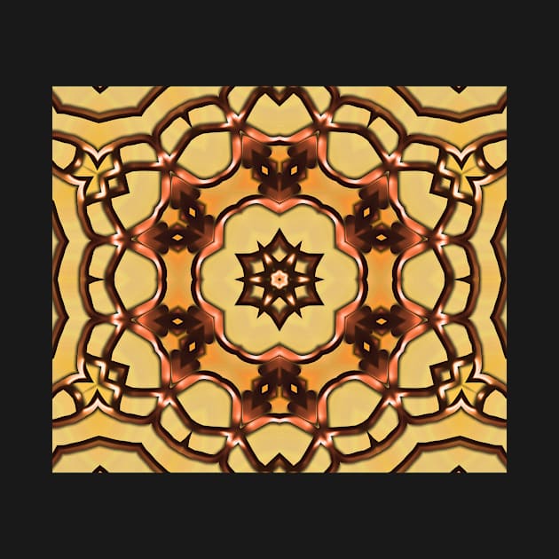 kaleidoscopic picture of something like an Arabic pattern by Hujer