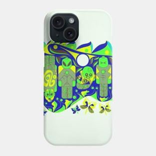 alien mayan brick in soccer board ecopop Phone Case