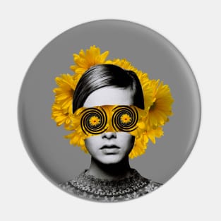 Sunflower vision Pin